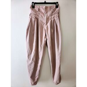 Z Cavaricci Pleated High Waisted Parachute Pants Waist Size 26 Vintage 80's